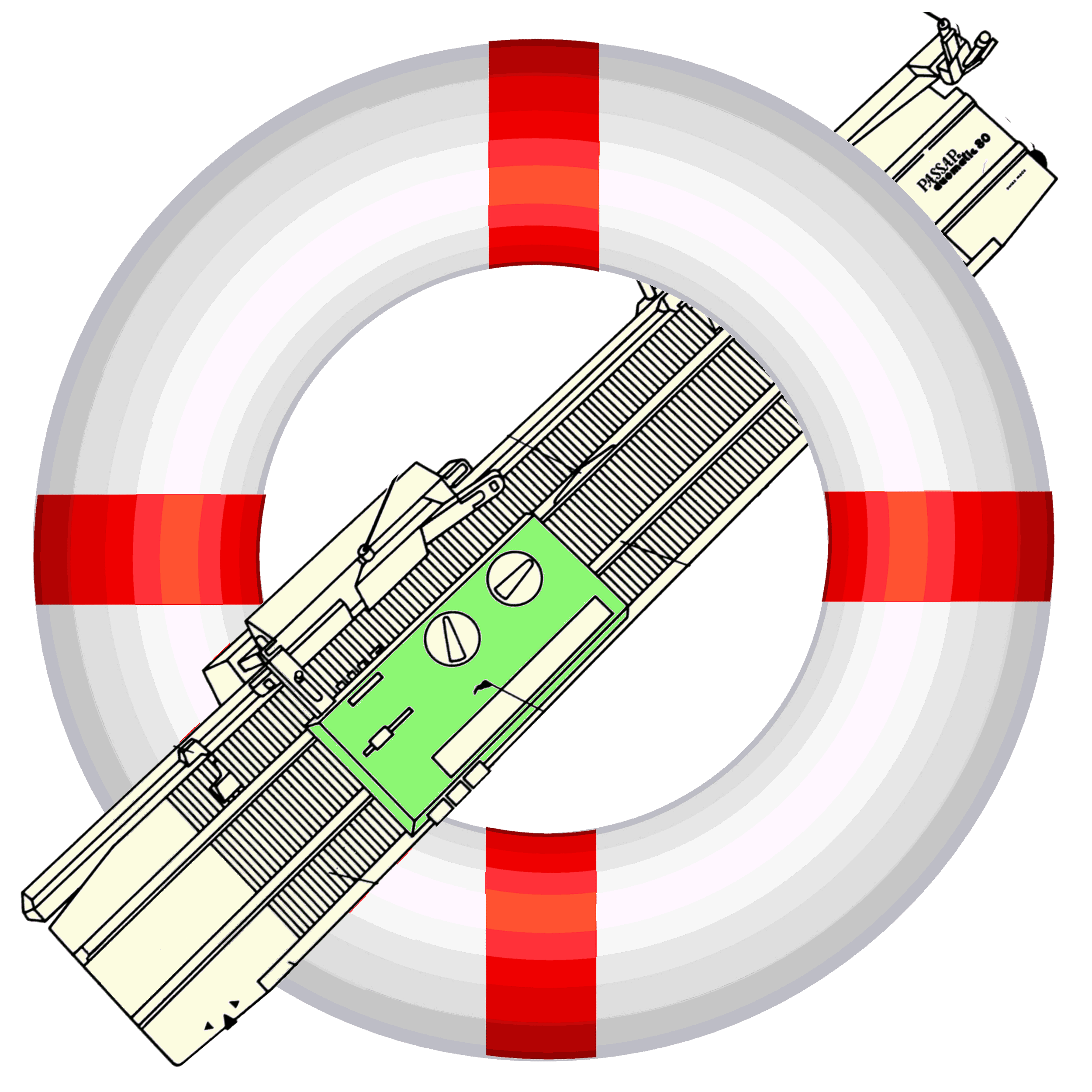 Rette Strickmaschine